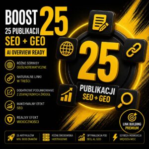 pakiet BOOST 25 artykuły SEO